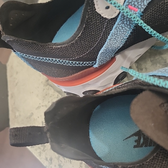 Nike Mens React Element 55 SE Anthracite Blue Fury Sneakers CD2153-001 Size 9.5 - Picture 7 of 12